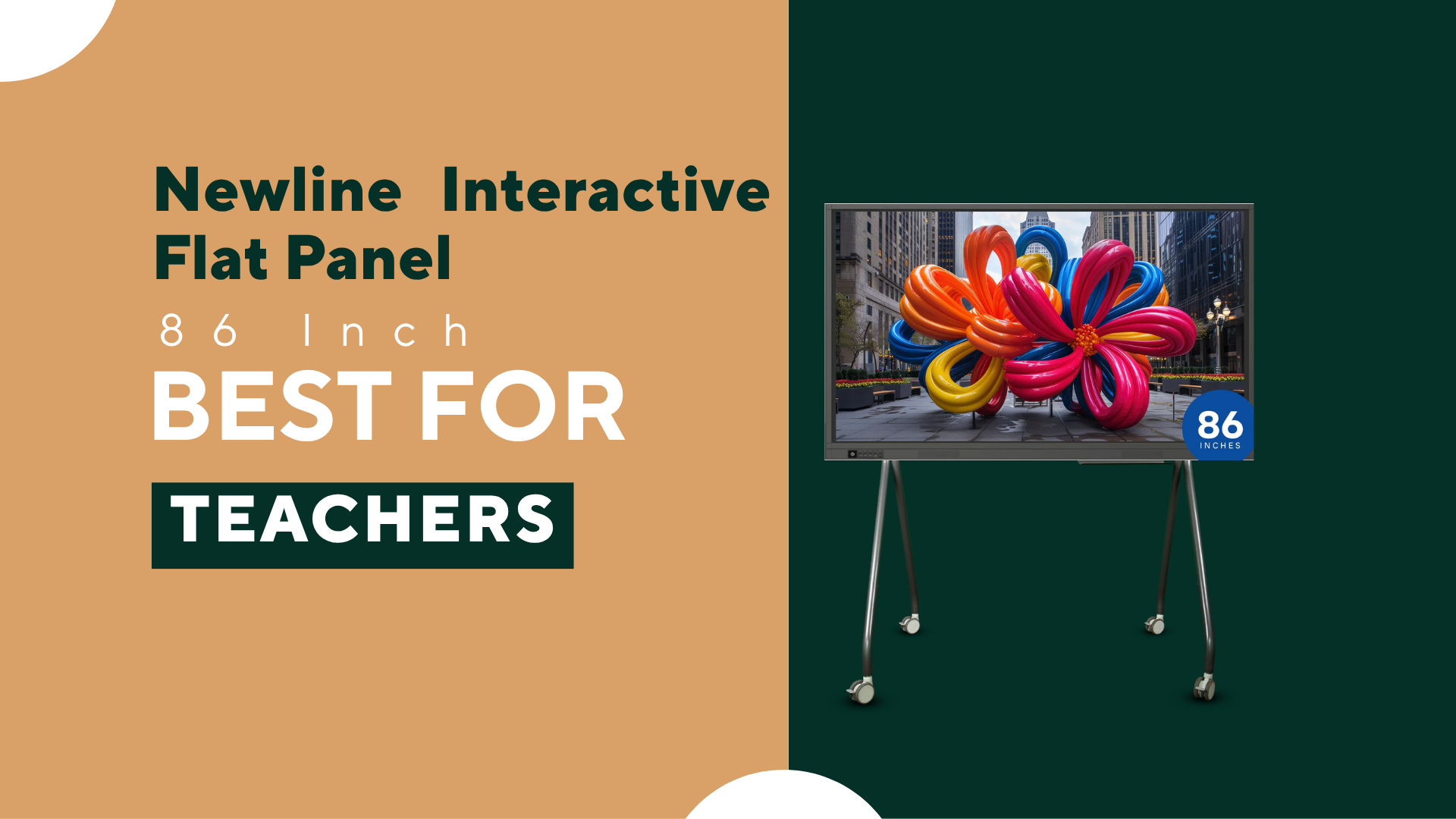 Newline 86 Inch Interactive Flat Panel | 4K UHD Smart Board for Classr ...