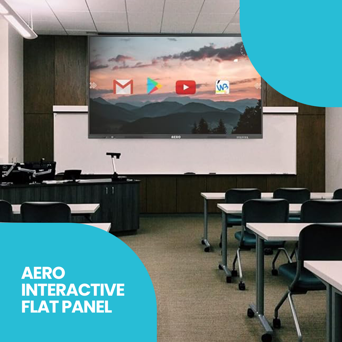Aero Interactive Flat Panel | Best Interactive Flat Panel for Teachers | Aero Digital Board for Online Teaching