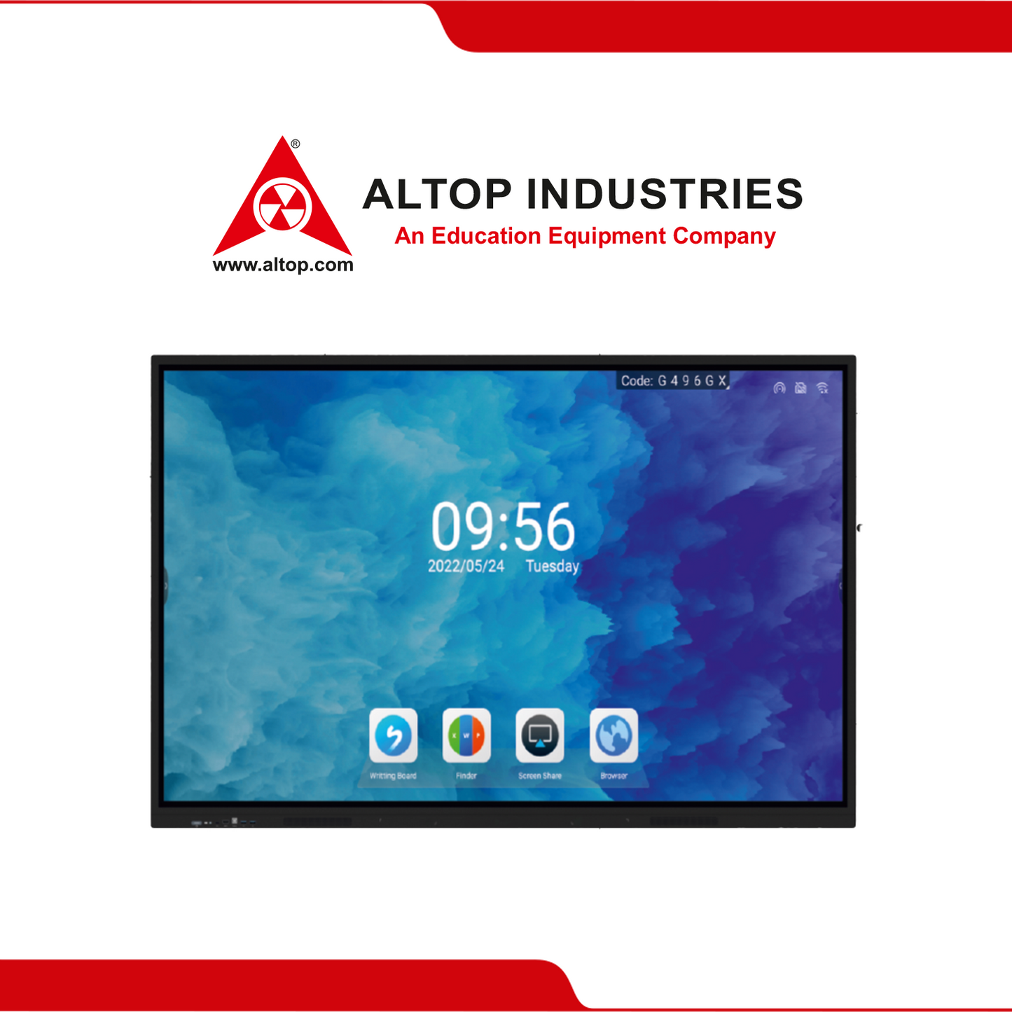 Altop Interactive Flat Panel For Education | Digital Board for Teachers/Creators/Traders
