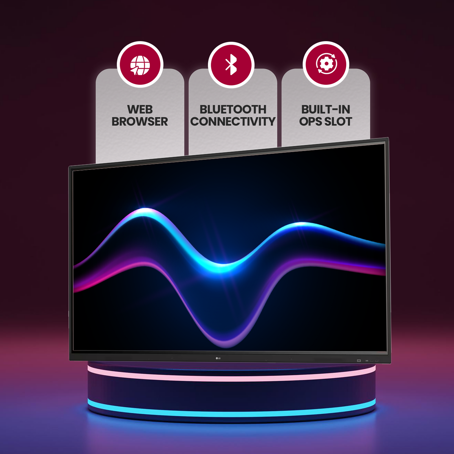 LG Interactive Flat Panel - 65 Inch | 4K UHD Touch Display for Business & Education