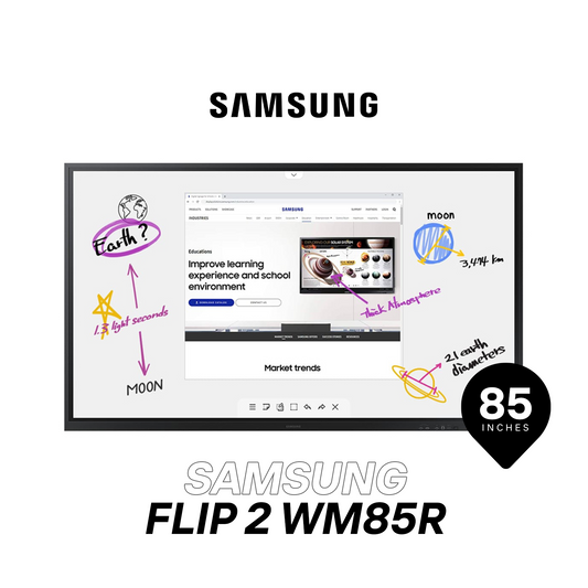 Samsung Flip 2 WM85R Interactive Display: Elevate Collaboration with a Stunning 85-Inch Canvas