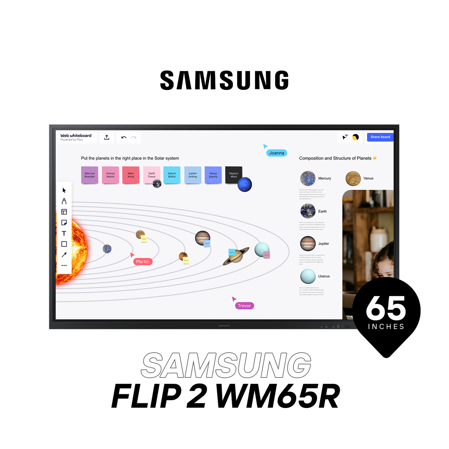 Samsung Flip 2 WM65R Interactive Display: Transforming Collaboration in a 65-Inch Canvas