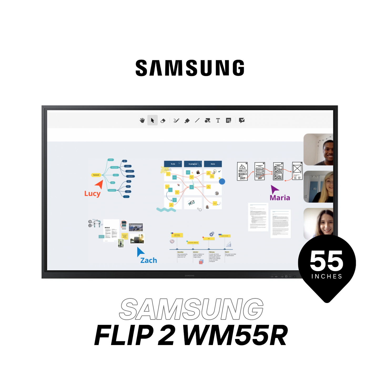 Samsung Flip 2 WM55R Interactive Display: Revolutionize Your Collaborative Workspaces