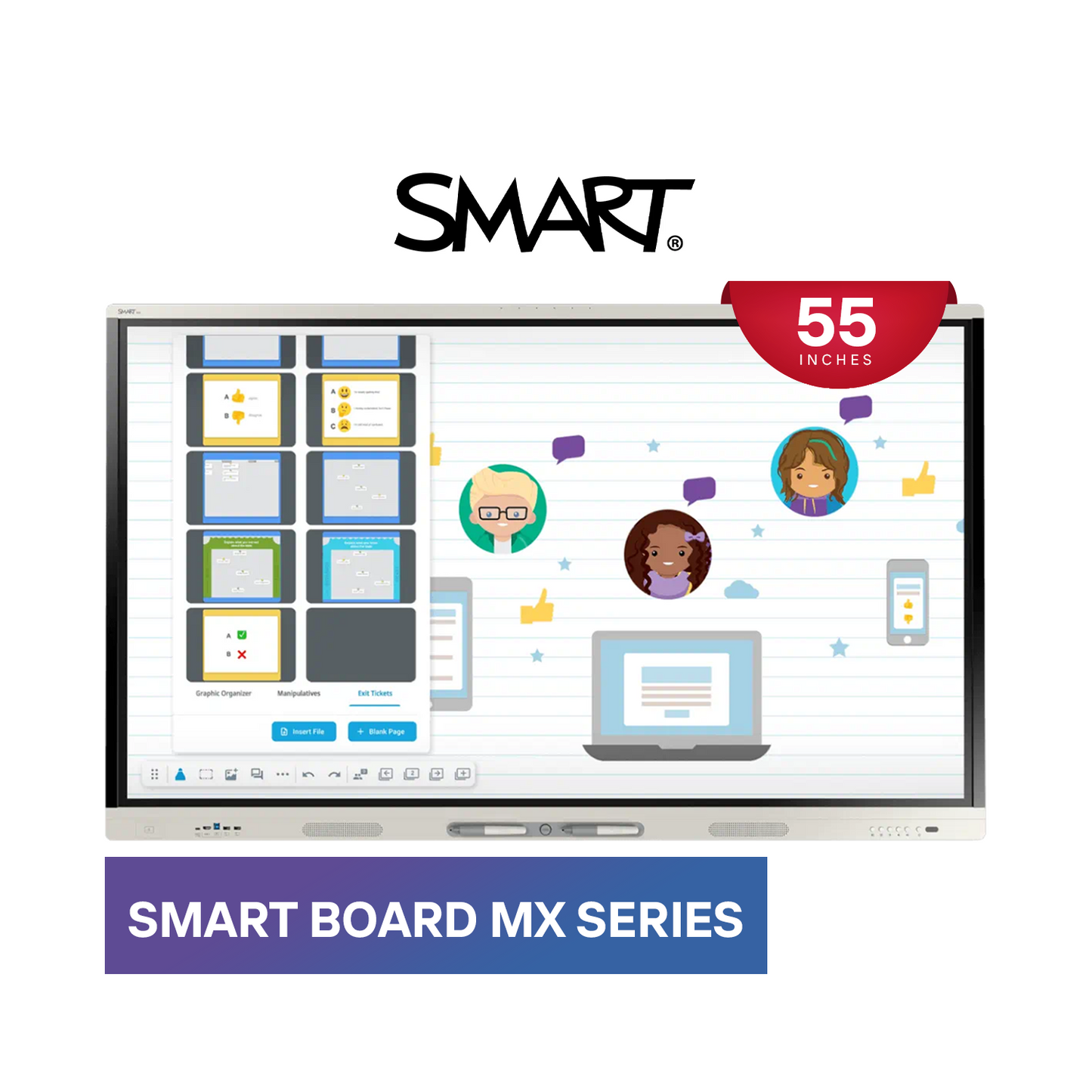 SMART Board MX Series 55-Inch Interactive Display: Elevate Collaboration in Any Environment
