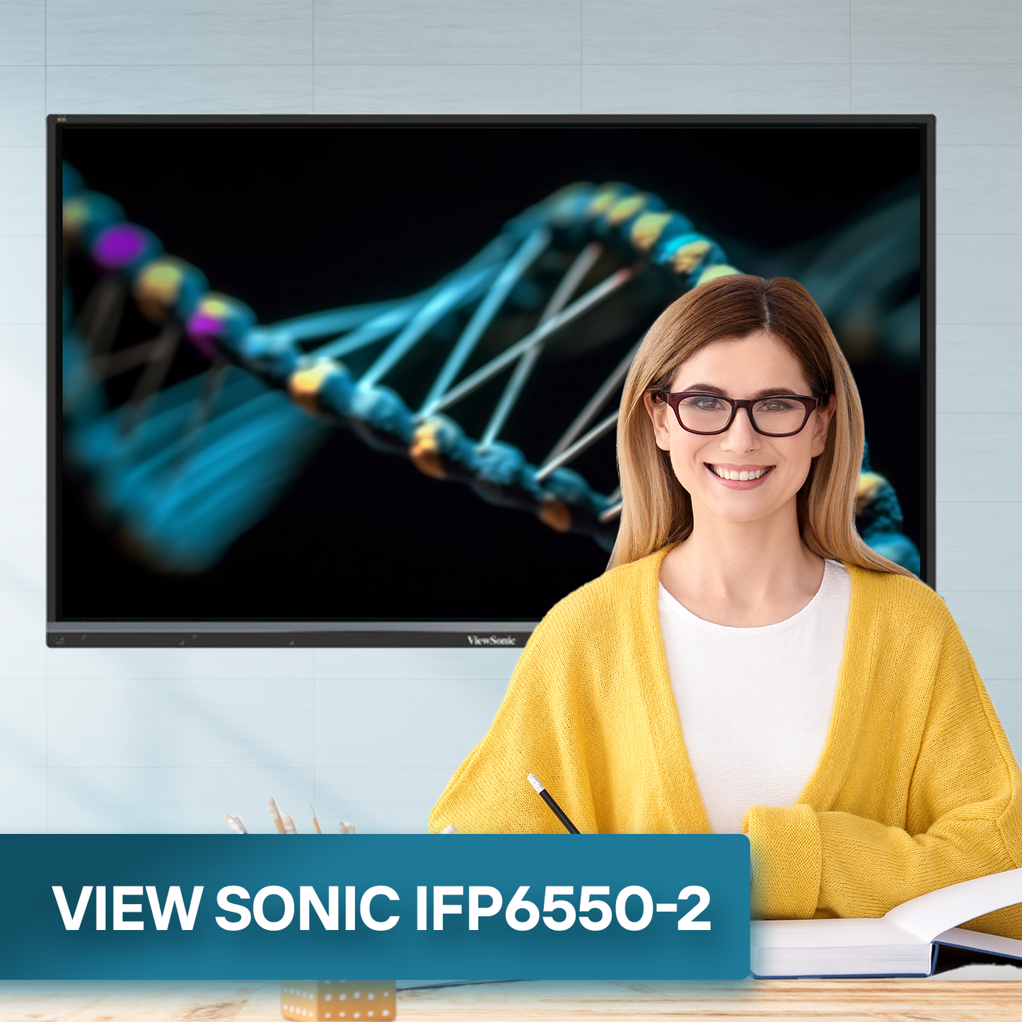  ViewSonic IFP6550-2 | ViewSonic Digital Board | Interactive Flat Panel for Teachers | Digial Board for Teachers