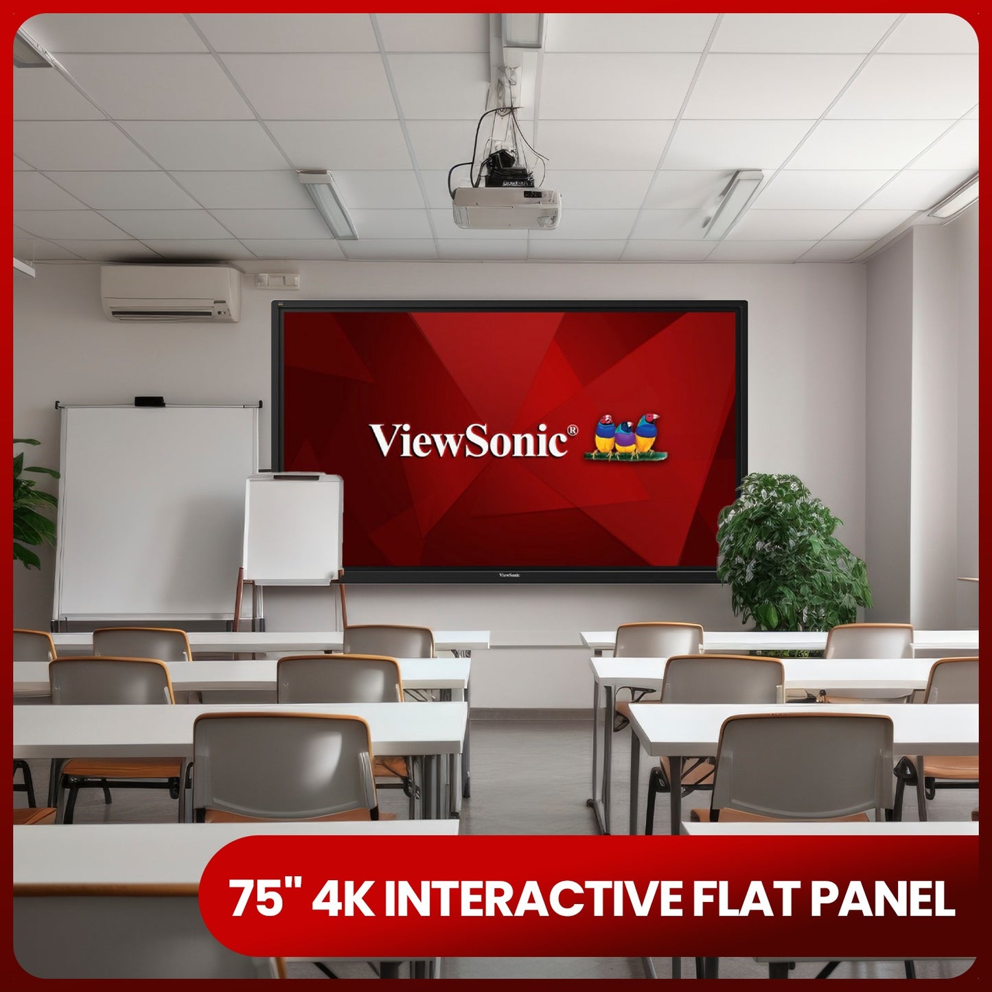  ViewSonic IFP6550-2 | ViewSonic Digital Board | Interactive Flat Panel for Teachers | Digial Board for Teachers