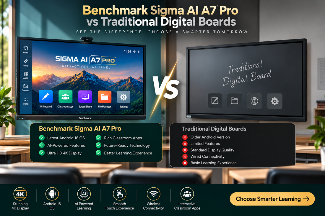 Benchmark Sigma AI A7 Pro vs Traditional Digital Boards: Why Interactive Learning Is Changing
