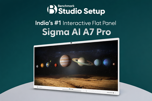 AI Digital Board | Benchmark Sigma AI A7 Interactive Flat Panel | AI Based Digital Board