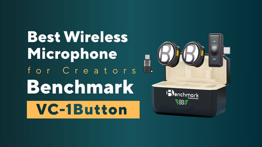 Benchmark VOX Air Go-II Premium Dual Wireless Microphone | Best Wireless Mic for Teachers & Online Classes
