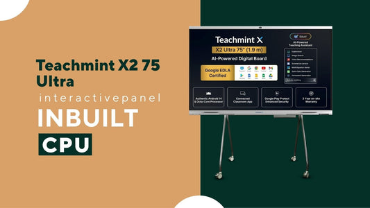 Teachmint X2 75 Ultra | Google EDLA AI Digital Board | 75 Inch Interactive Flat Panel with Inbuilt CPU