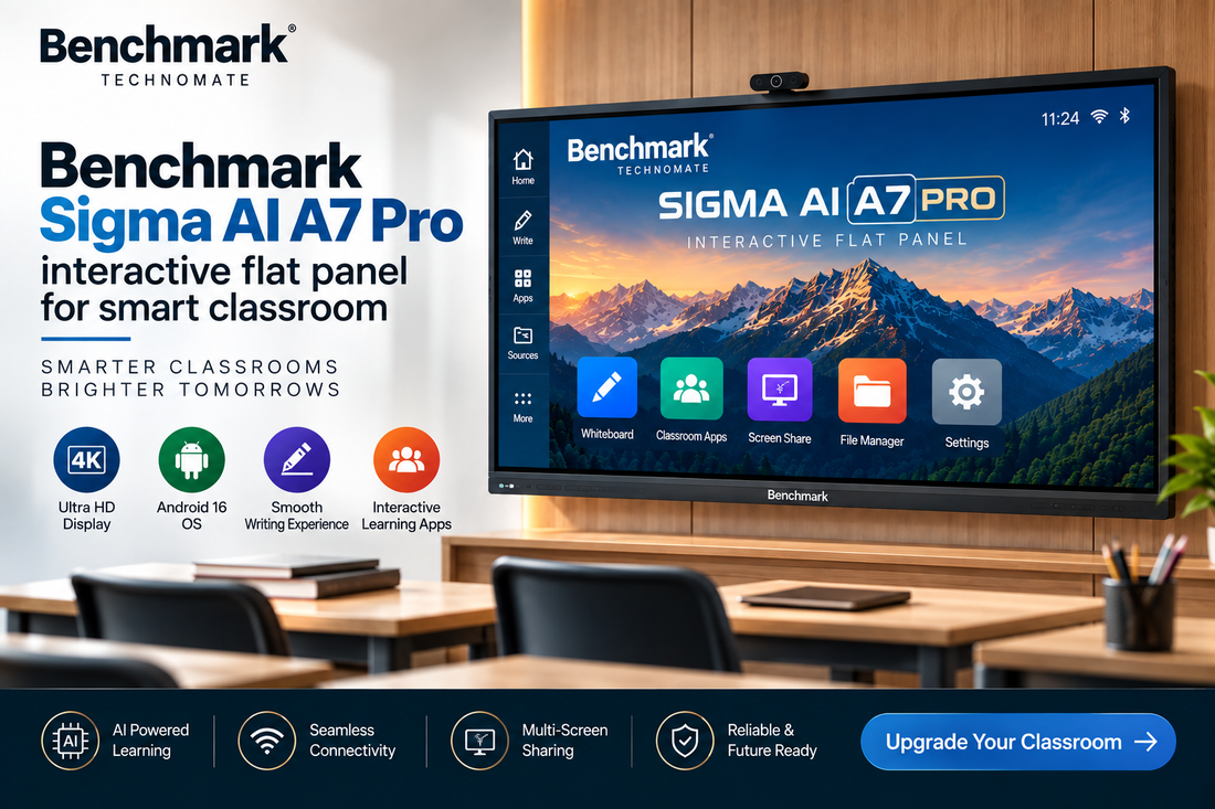 How Benchmark Sigma AI A7 Pro Is Transforming Smart Classrooms, Coaching & Modern Teaching