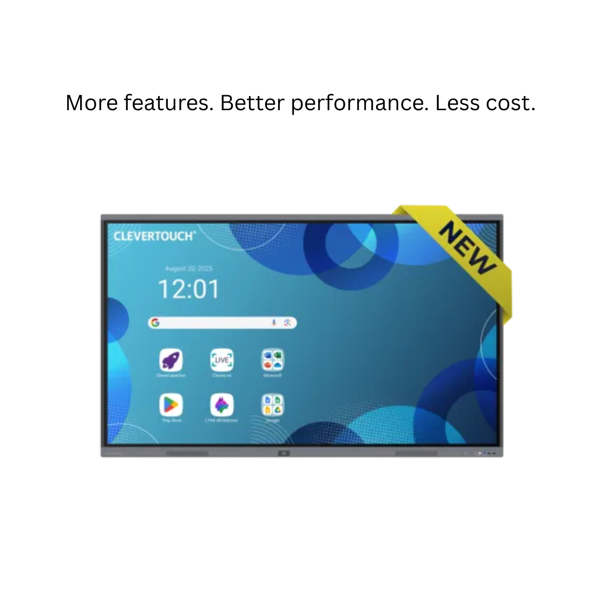 CLEVER TOUCH Pro Series 3 – EDLA Certified Interactive Touchscreen Display